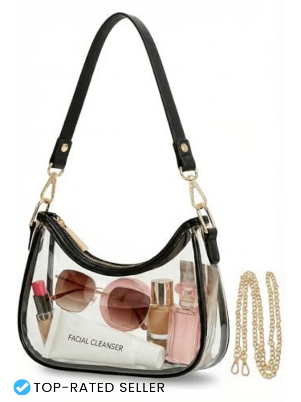 Vegan Leather Mini Shoulder Bag Retro Hobo Crescent Handbag